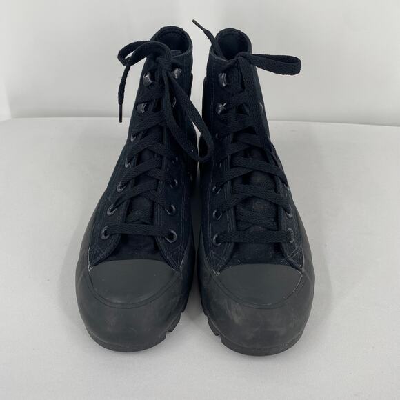 Converse Ctas Chuck Taylor Lugged High Black Sneaker Size 7 - Picture 6 of 10